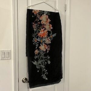Fcuk floral silk scarf